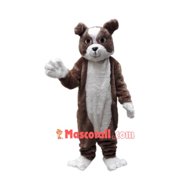 Plush Bulldog Mascot Costume