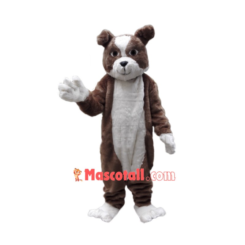 Plush Bulldog Mascot Costume