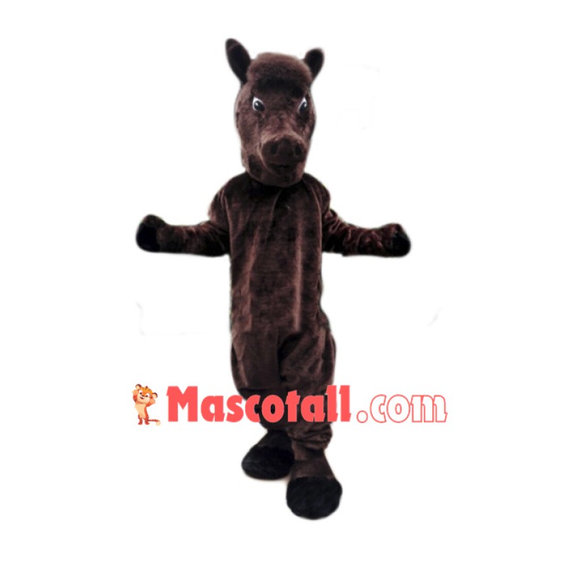 Brown Lightweight Horse Mascot Costume