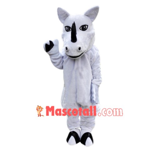 White Rhino Mascot Costume