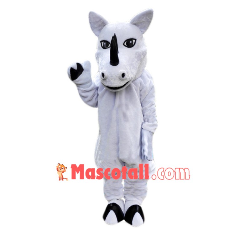 White Rhino Mascot Costume