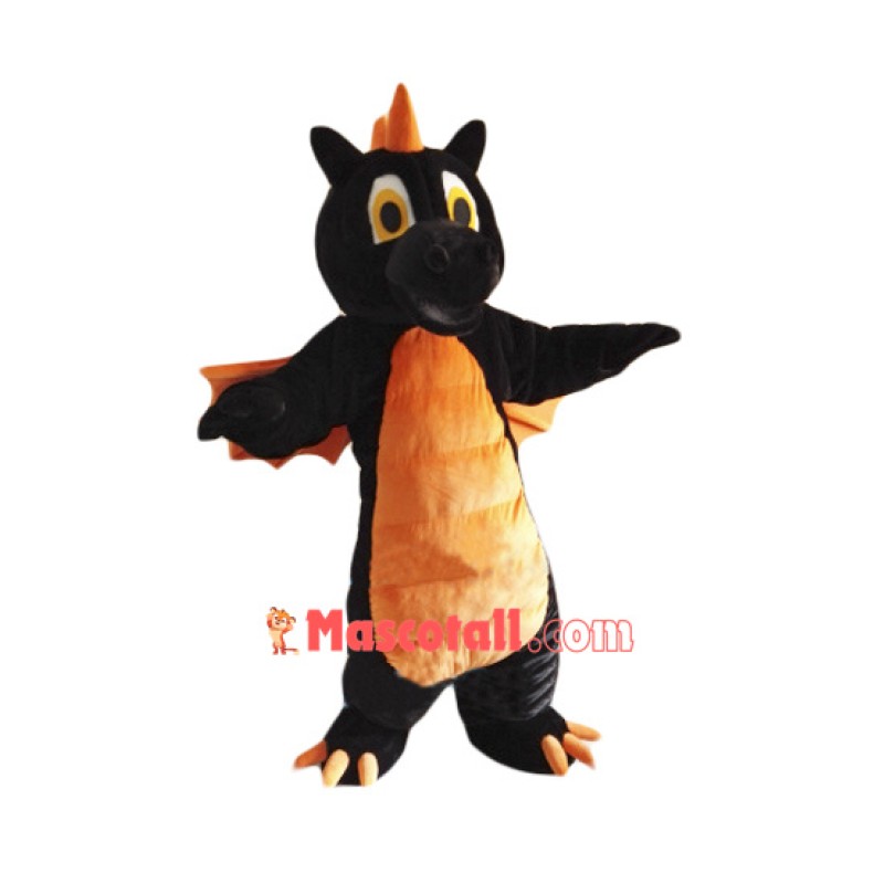 Cute Black Dragon Mascot Costume