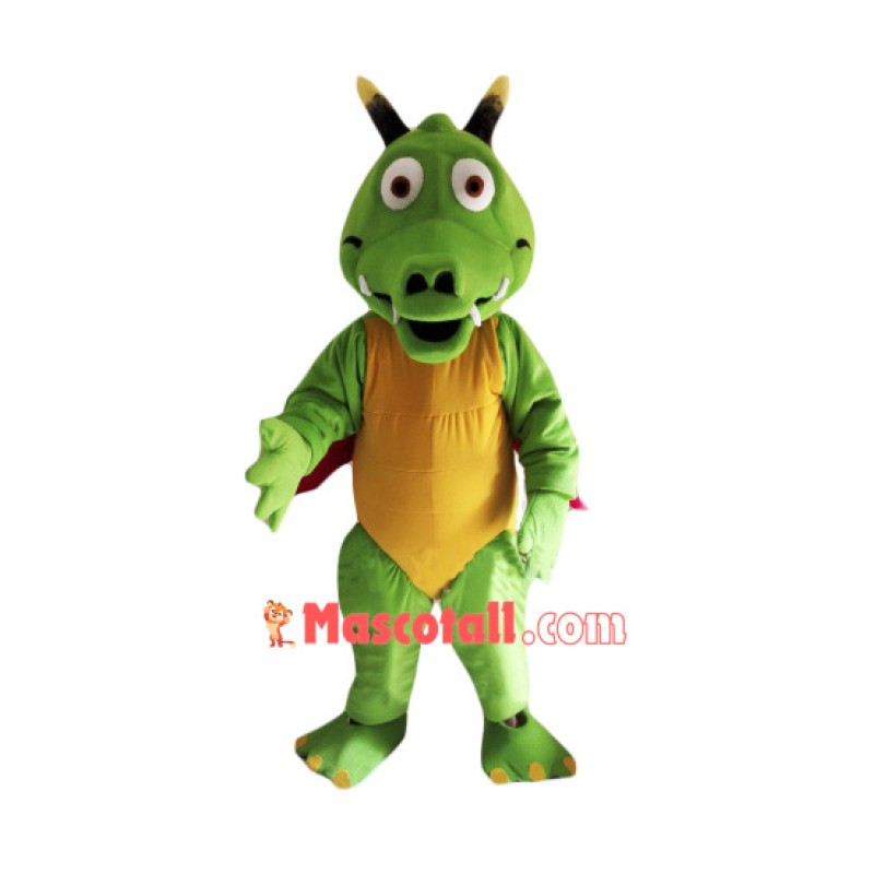 Cute Lightweight Green Dragon Mascot Costume