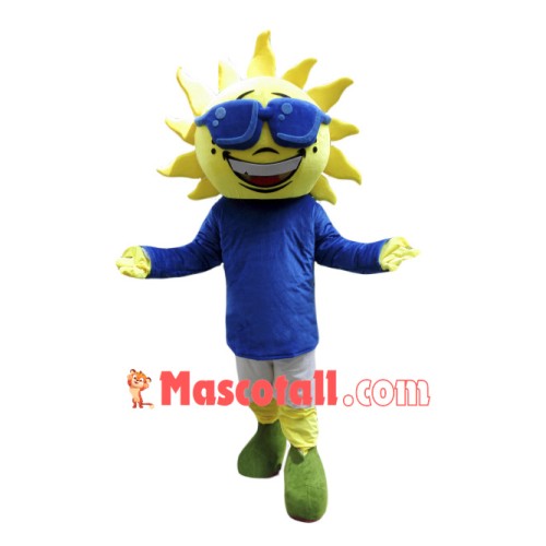 Sunflower Boy Mascot Costume
