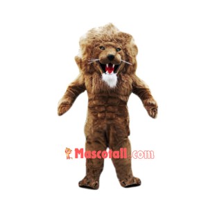 Fierce Muscular Lightweight Lion Mascot Costume