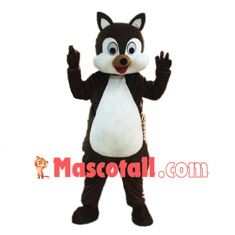 Happy Adult Squirrel Mascot Costume