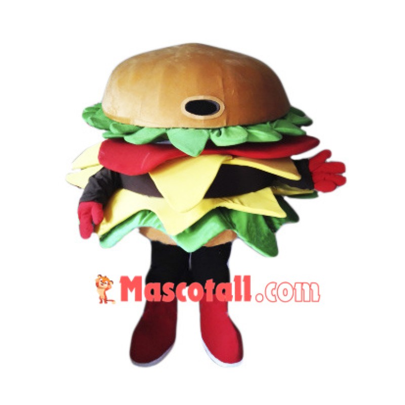 High Quality Hamburger Mascot Costume