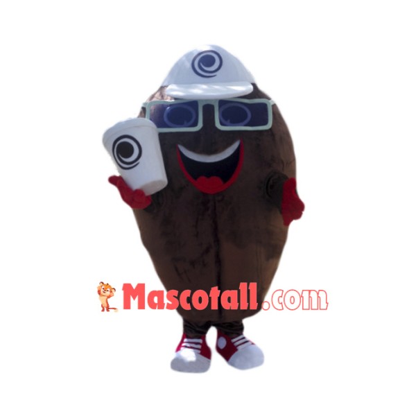 Coffee Bean Mascot Costume