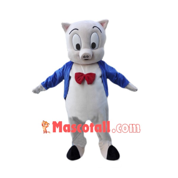 Porky Pig Mascot Costume