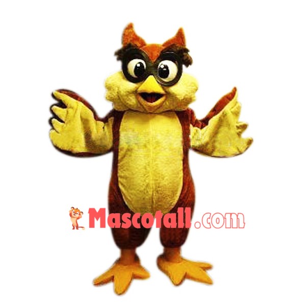 Friendly Lightweight Owl Mascot Costume