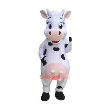 Happy Lightweight Cow Mascot Costume Free Shipping