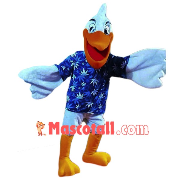 Happy Lightweight Pelican Mascot Costume