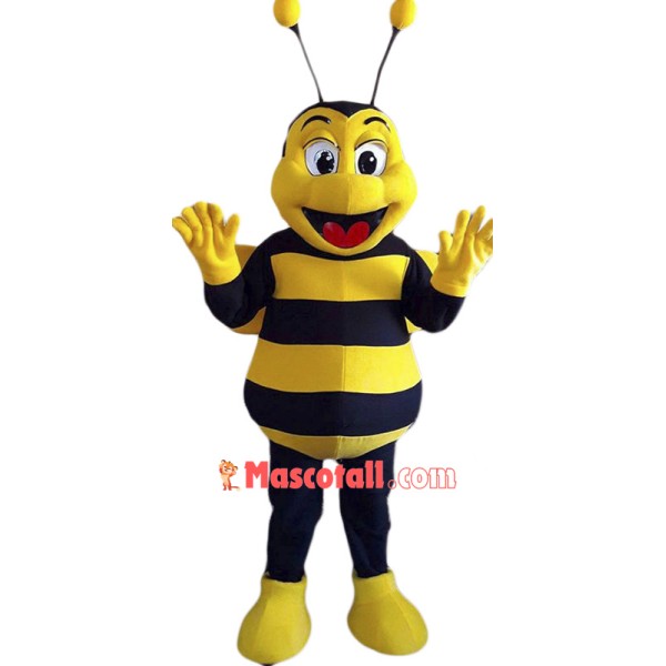 Happy Bee Mascot Costume Free Shipping
