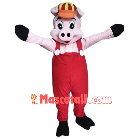 Happy Little Pig Mascot Costume
