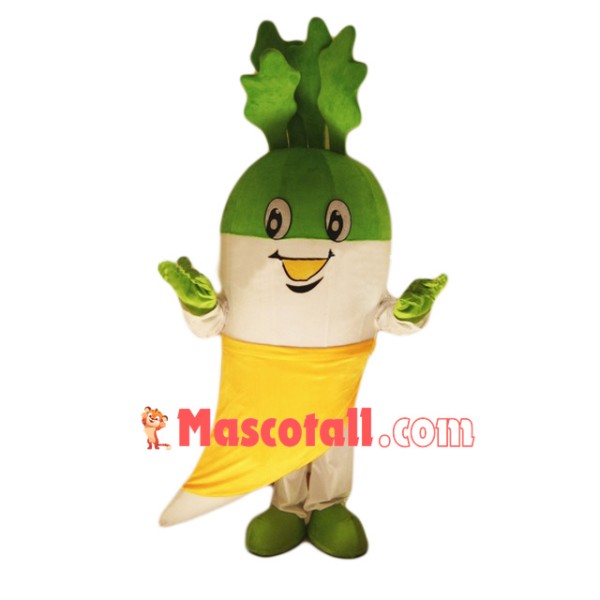 White Radish Mascot Costume