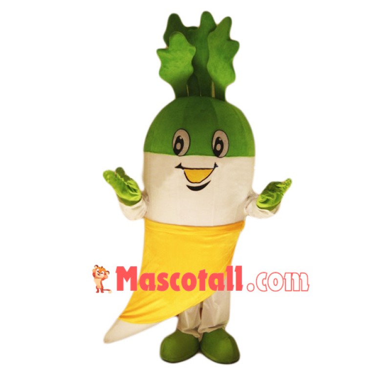 White Radish Mascot Costume