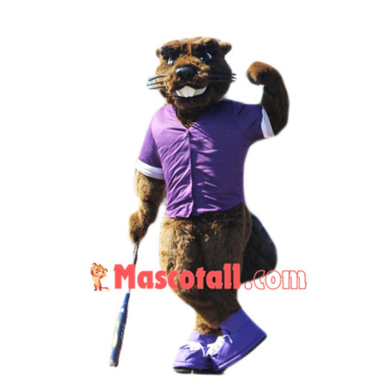 College Beaver Mascot Costume Free Shipping
