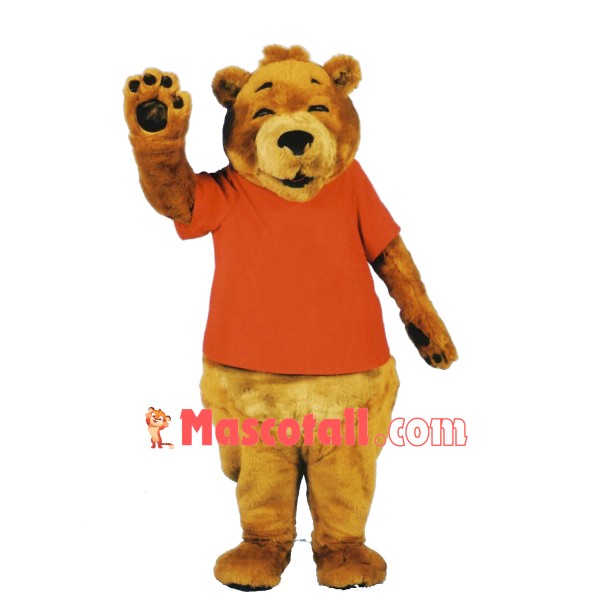 Smiling Bear Mascot Costume
