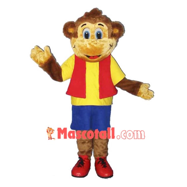 Smiling Monkey Mascot Costume