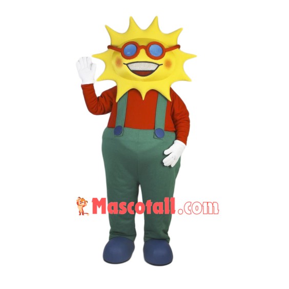 Smiling Lightweight Sun Mascot Costume