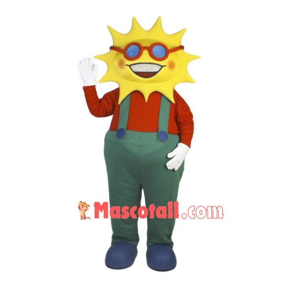 Smiling Lightweight Sun Mascot Costume