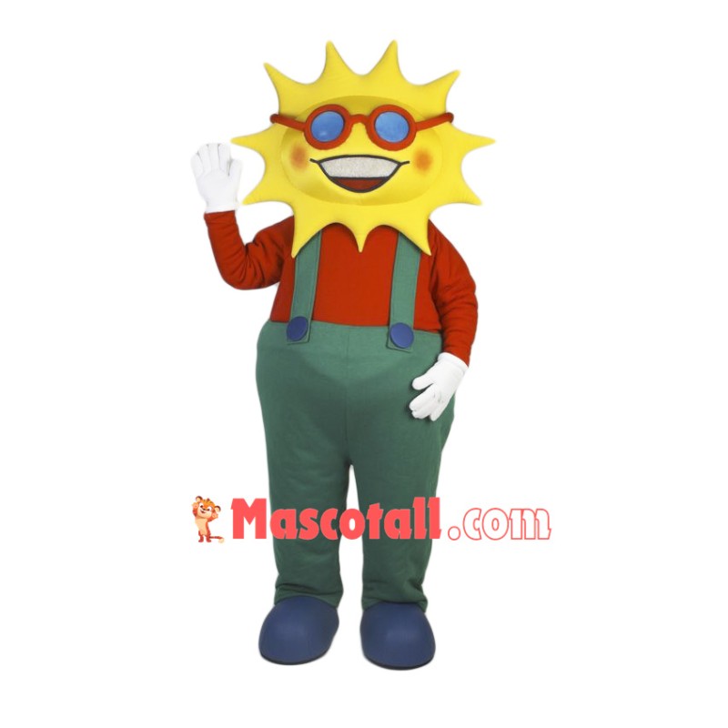 Smiling Lightweight Sun Mascot Costume