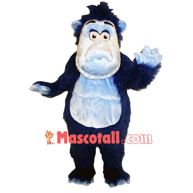 Blue Gorilla Mascot Costume
