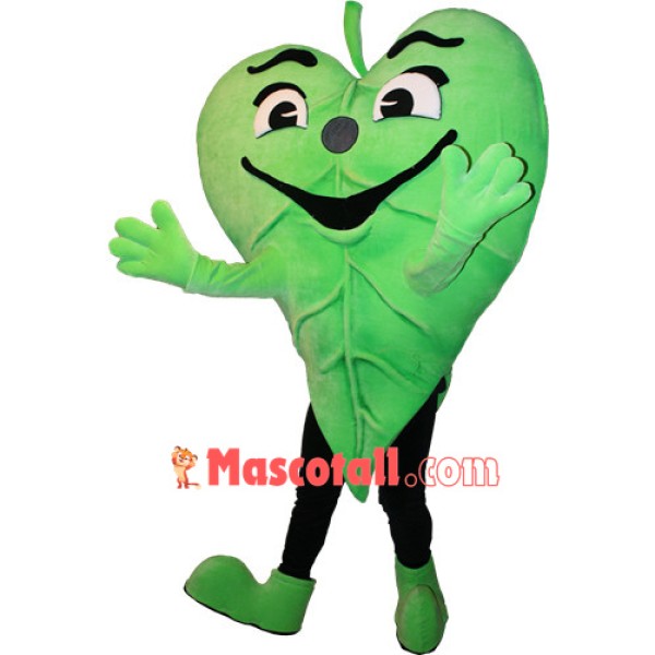 Happy Lightweight Leaf Mascot Costume