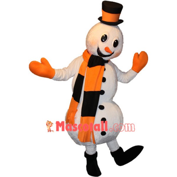 Happy Lightweight Snowman Mascot Costume