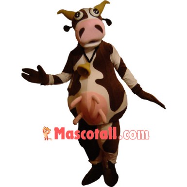 Funny Lightweight Cow Mascot Costume