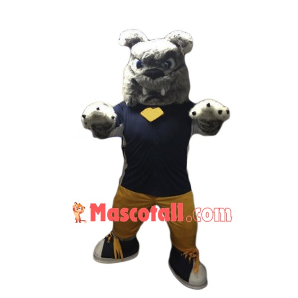 Power Furry Bulldog Mascot Costume