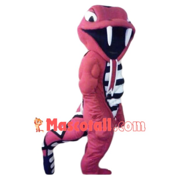 Fierce Red Cobra Mascot Costume