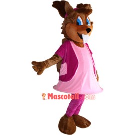 Girl Squirrel Mascot Costume