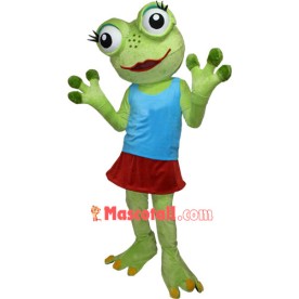 Girl Frog Mascot Costume