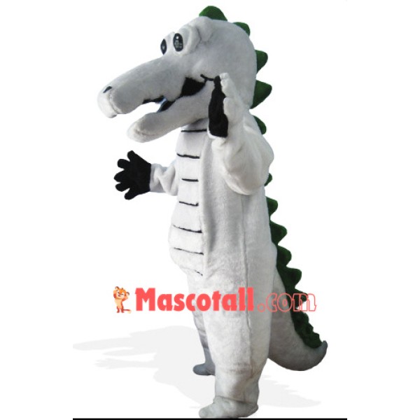 Grey Crocodile Mascot Costume