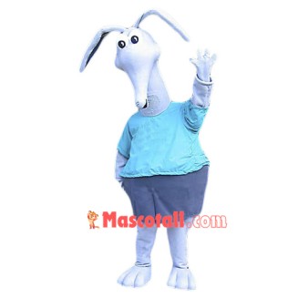 White Aardvark Mascot Costume