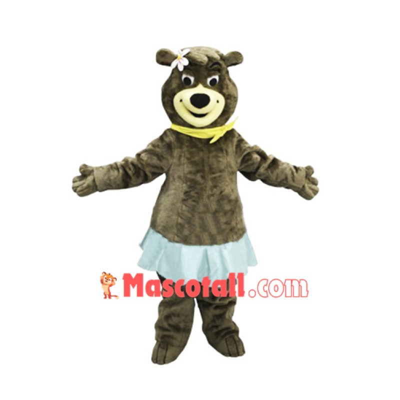 Beautiful Female Bear Mascot Costume