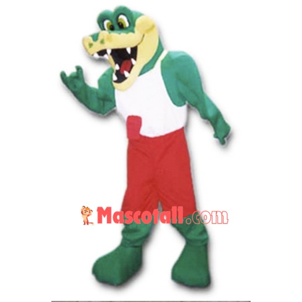 Friendly Lightweight Gator Mascot Costume