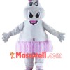 Cute Girl Hippo Mascot Costume