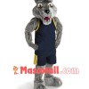 School Sport Wolf Mascot Costume