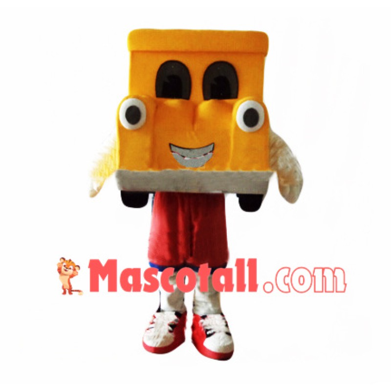 Orange Car Mascot Costume