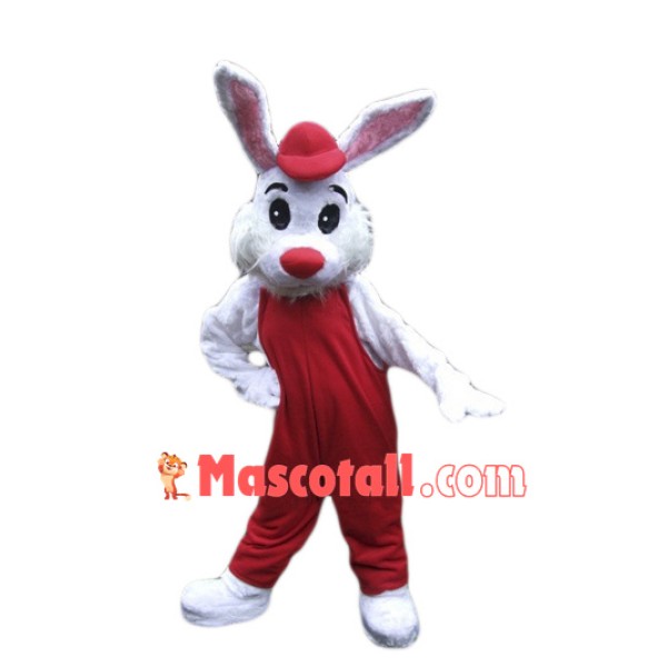 Lovely White Bunny Mascot Costume