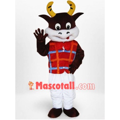 Friendly Lightweight Cow Mascot Costume Free Shipping 