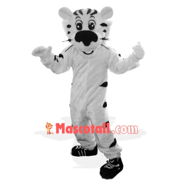 Sport Lightweight White Tiger Mascot Costume