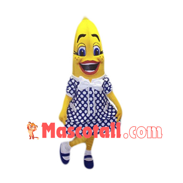 Girl Banana Mascot Costume