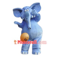 Best Quality Blue Elephant Mascot Costume