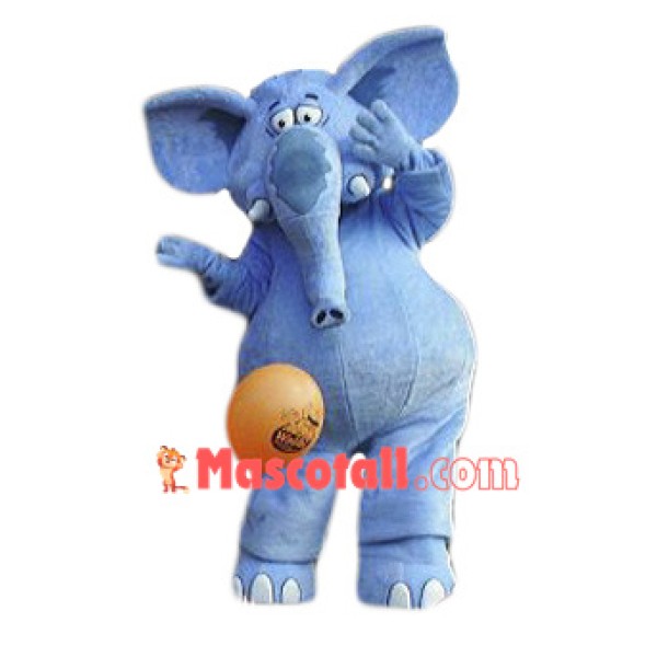 Best Quality Blue Elephant Mascot Costume