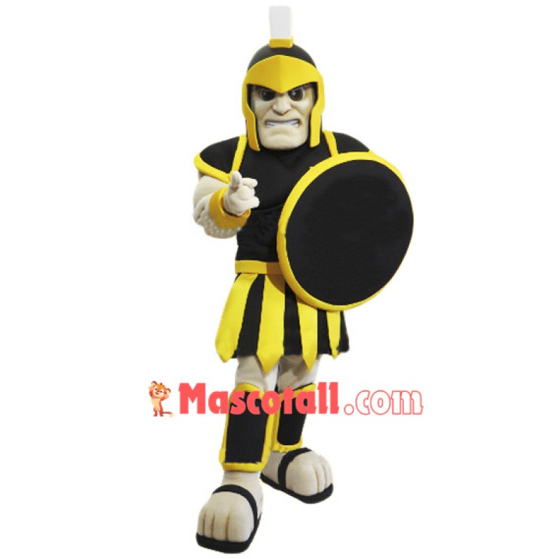 Black & Yellow Trojan Warrior Mascot Costume