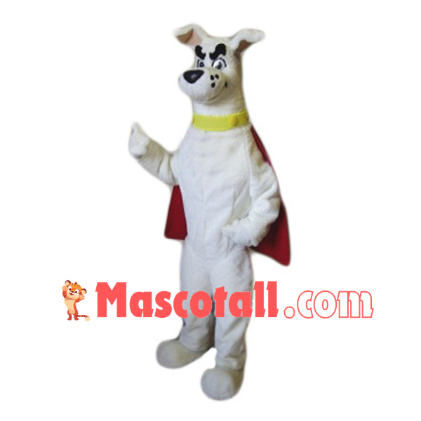 Super White Dog Mascot Costume