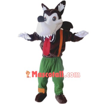 Wild Wolf Mascot Costume Free Shipping